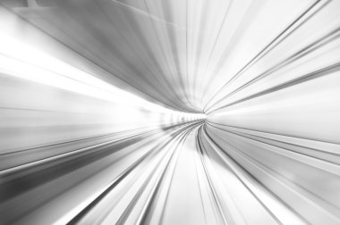soyut renkli metro tüneli bulanıklık