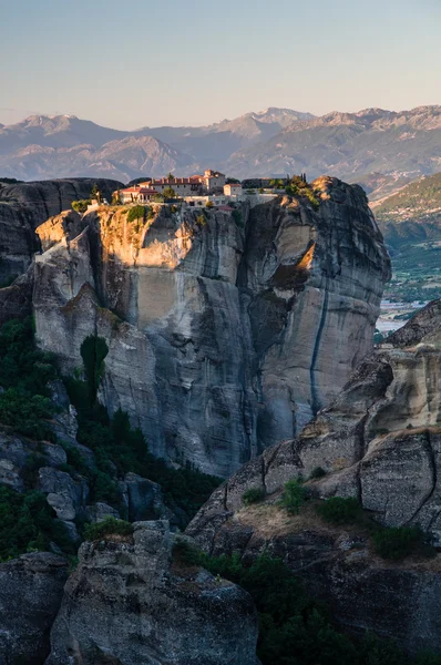 Monasteri della valle di Meteora all'alba — Foto Stock