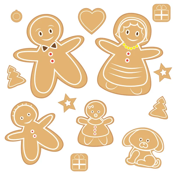 Gingerbread man — Stock Vector