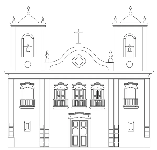 Igreja antiga —  Vetores de Stock