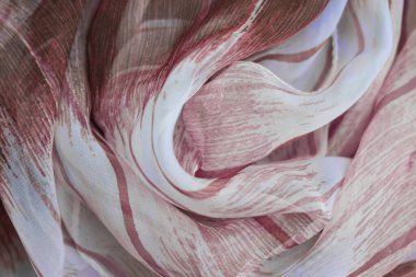 Renkli kumaş desenli eşarp parçası. Arkaplan olarak en iyi kullanım