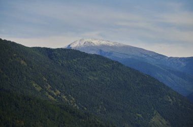 Dağ manzarası. Dağ nehir Altay Cumhuriyeti.