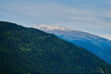 Dağ manzarası. Dağ nehir Altay Cumhuriyeti.