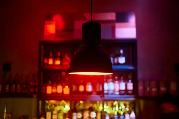 Lamp above the bar. Suitable as either texture or background. — стоковое фото