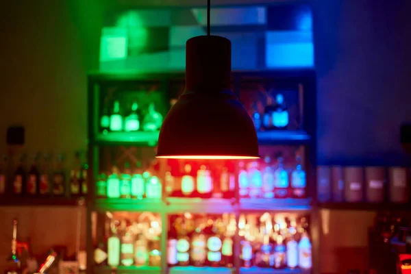 Lamp above the bar. Suitable as either texture or background. — Fotografia de Stock