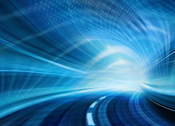 Otoban yolu tüneli soyut hız hareket