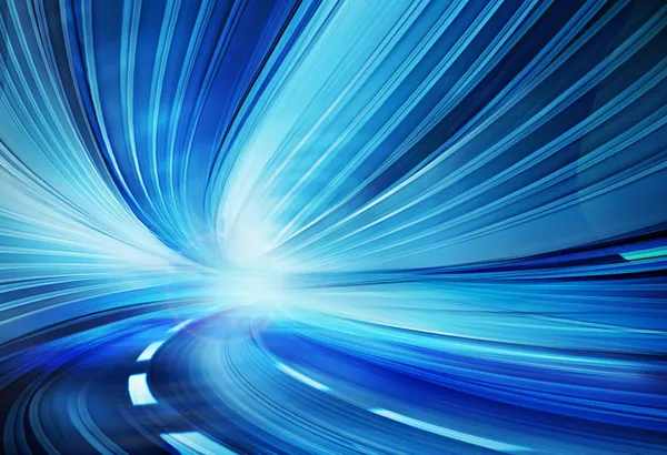 Otoban yolu tüneli soyut hız hareket