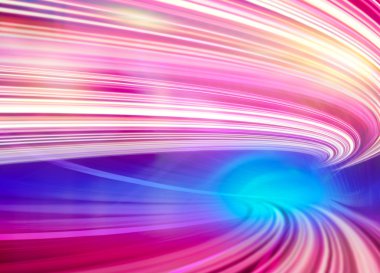 Otoban yolu tüneli soyut hız hareket