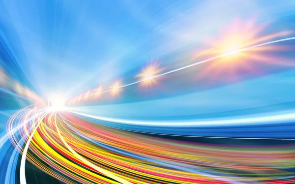 Otoban yolu tüneli soyut hız hareket