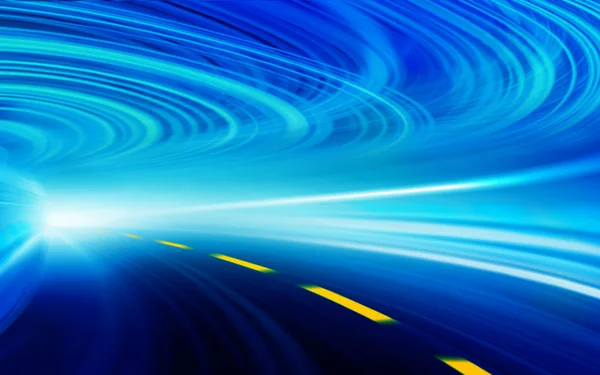 Abstract Speed motion in highway road tunnel — Stock Photo, Image