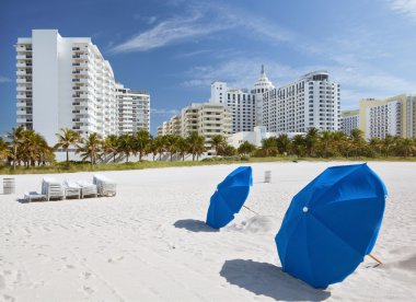 Miami beach, florida, güneşli bir yaz günü