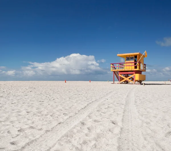 Miami Beach Florida, lifeguard house — Stock Photo, Image