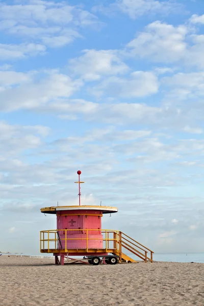 Miami beach, florida, plavčík dům v časných ranních hodinách — Stock fotografie