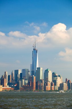 New york şehri, ABD renkli manzarası panorama