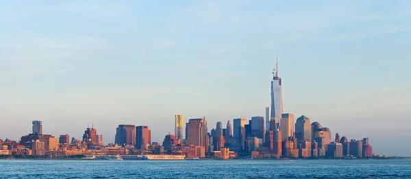 Nueva York, Estados Unidos, panorama del horizonte de los edificios de Manhattan — Foto de Stock