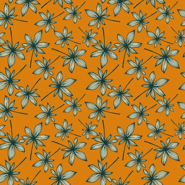 सीमलेस वेक्टर फूल पैटर्न — स्टॉक वेक्टर