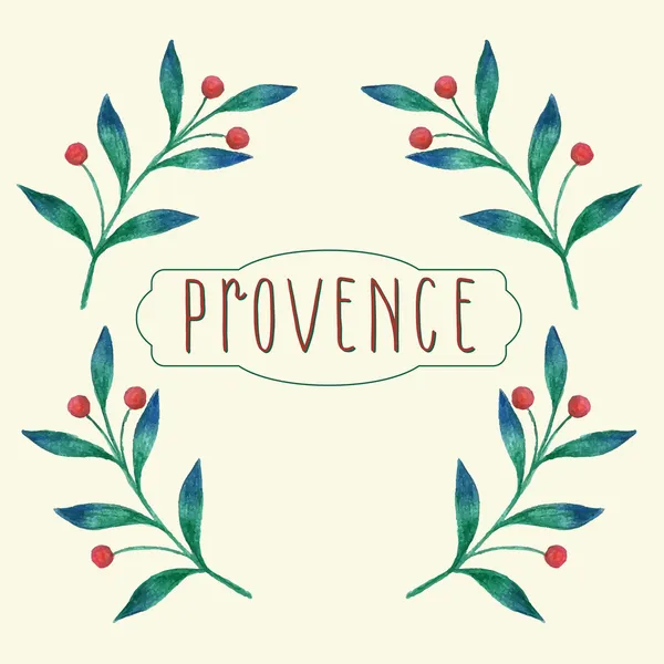 Acuarela fondo floral con tema provence — Archivo Imágenes Vectoriales