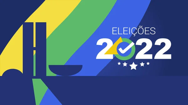 Elections 2022 Vector Brazil — Vetor de Stock