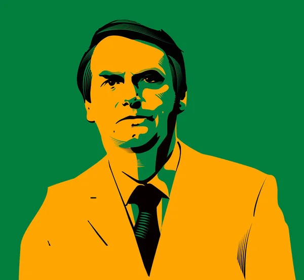 BRASILIA, BRAZİL - Ekim 2022 Jair Bolsonaro