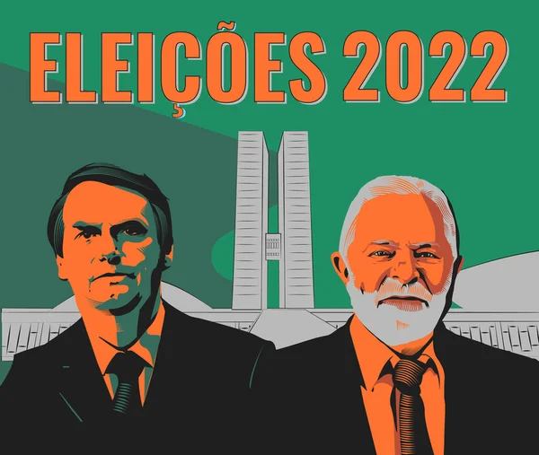 BRASILIA, BRAZIL - ECTOBER 2022 - Jair Bolsonaro ve Luiz Inacio Lula da Silva