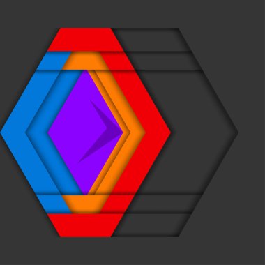 Altıgen desen zarif sanat çizimi