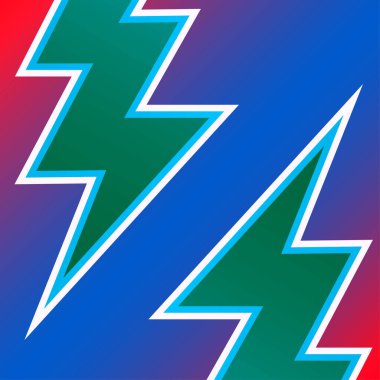 Gök gürültülü fırtına. Zarif üç boyutlu arkaplan