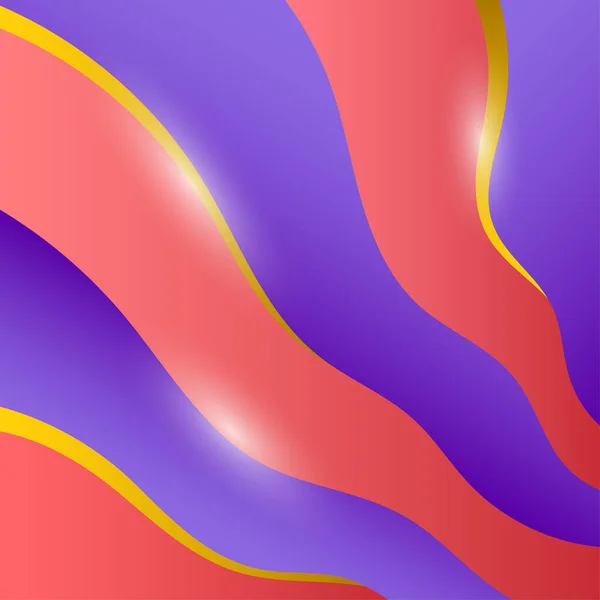 Текстура Художня Хвиля Червоний Фіолетовий — стоковий вектор