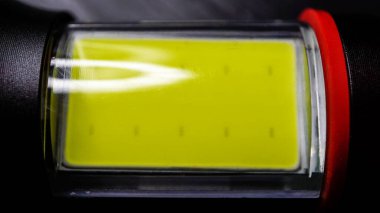 El feneri LED yakın mesafeden kapalı, nesne fotoğrafı makro fotoğrafçılık