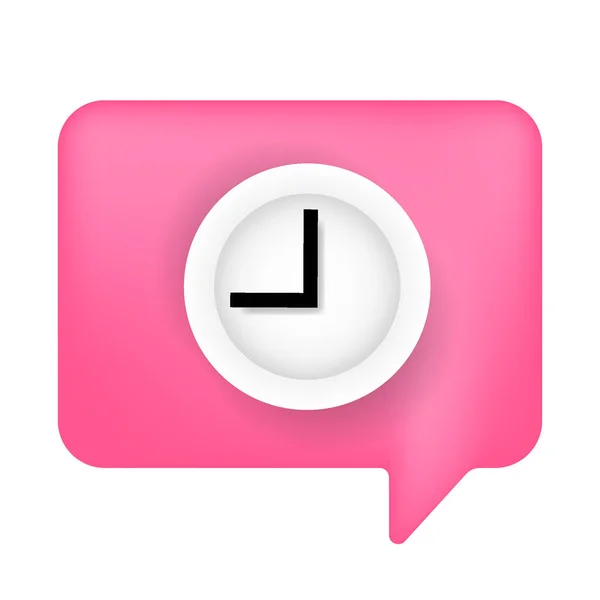 Bubble Message Time Reload List Symbol Design Vector Illustratiom — Image vectorielle