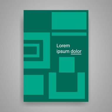 Kare örtü bw geometrik örtü. Poster, broşür, arkaplan vs. için şablon