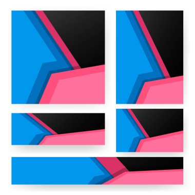 İş için zarif dalga dokusu kağıt broşürleri. Poster, broşür, arkaplan vs. için şablon