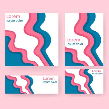 Dalga dokusu broşürü iş baskısını kapsıyor. Poster, broşür, arkaplan vs. için şablon