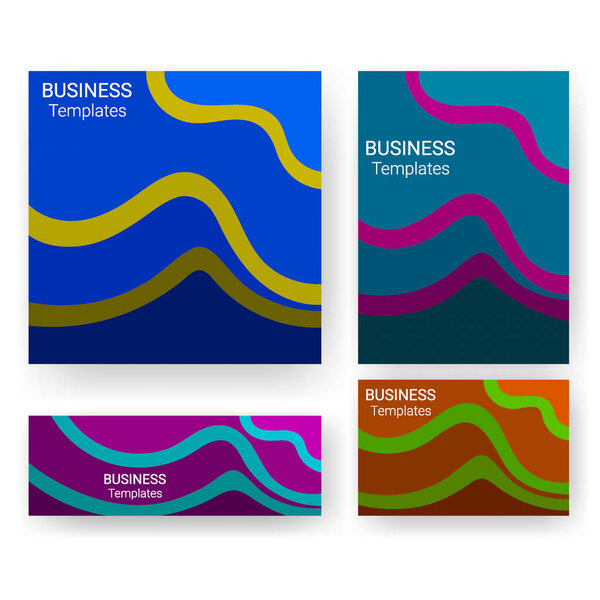 flat color wave texture patterns business templates for print. template for poster,brochure,backgrounds cover etc