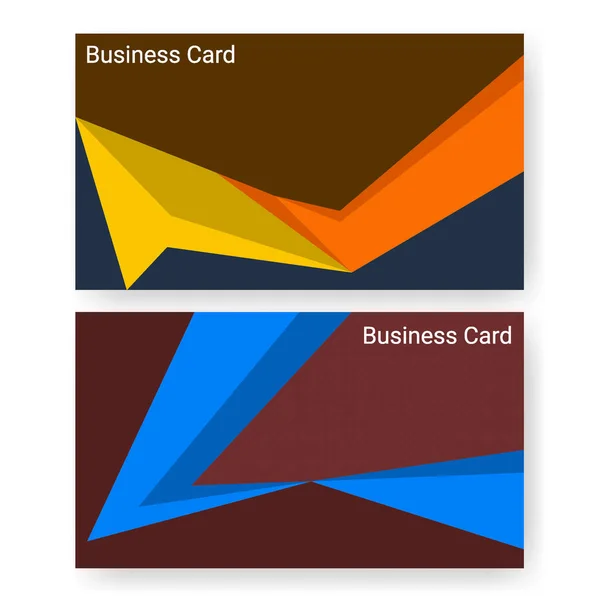 Business Card Name Template Modern Geometric Template Poster Brochure Backgrounds — Stockový vektor