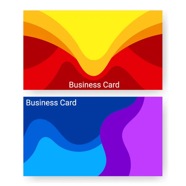 Business Card Set Templates Background Print Template Poster Brochure Backgrounds — 图库矢量图片