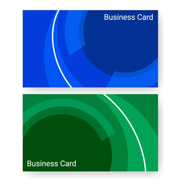 Business Card Set Templates Background Modern Geometric Template Poster Brochure — Stock Vector
