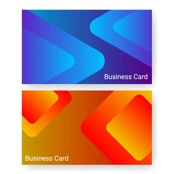 Business Card Set Templates Background Geometric Pattern Template Poster Brochure — Stockový vektor