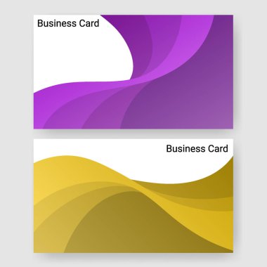 business card name template set wave art pattern. template for poster,brochure,backgrounds cover etc