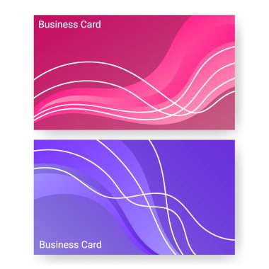 business card name template set wave pattern design. template for poster,brochure,backgrounds cover etc