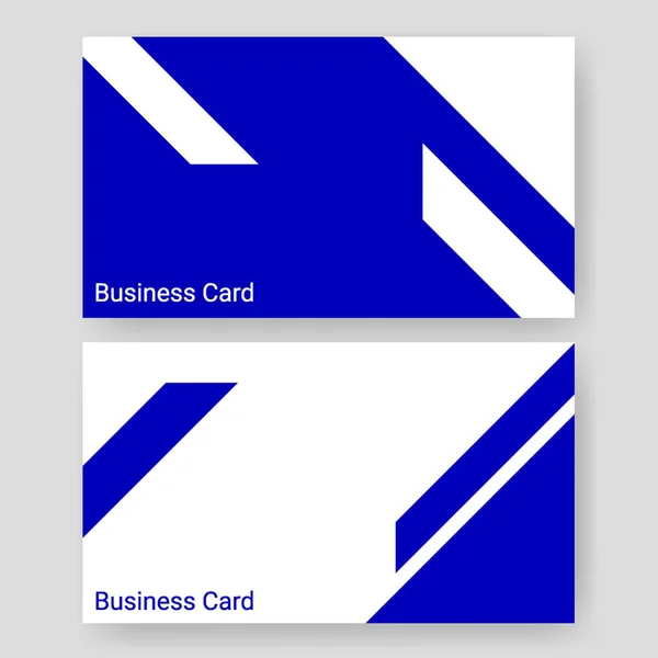 Business Card Name Template Blue Elegant Clean Template Poster Brochure — Vector de stock