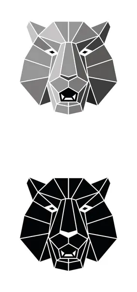 Çin astroloji takvimine göre 2022 yılının heybetli Kara Kaplan sembolü Geometrik origami