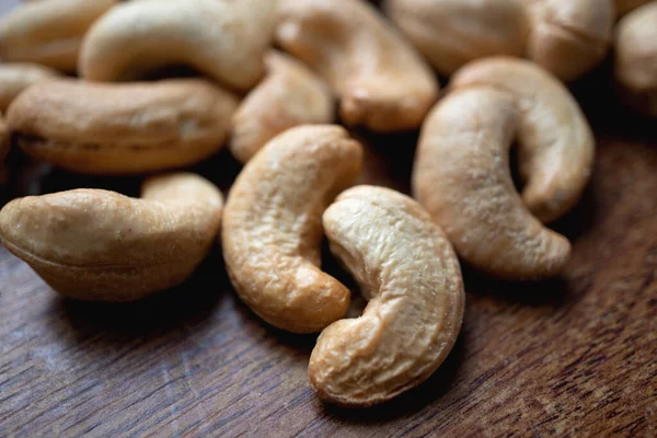 Arka plan olarak lezzetli kaju fıstığı, üst görünüm