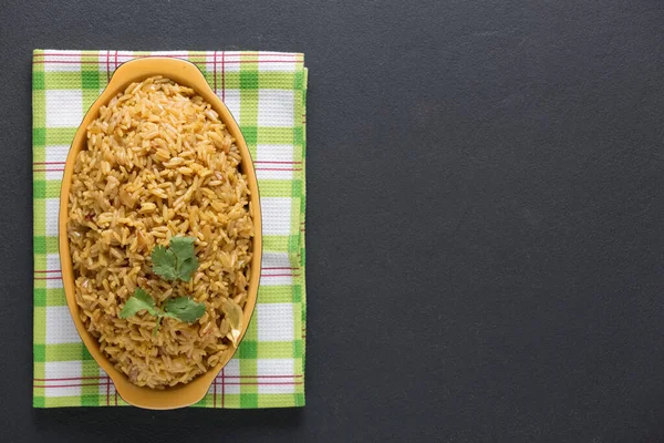 Rice Pilaf Traditional Dish Oriental Cuisine Cooking — Stock Photo, Image