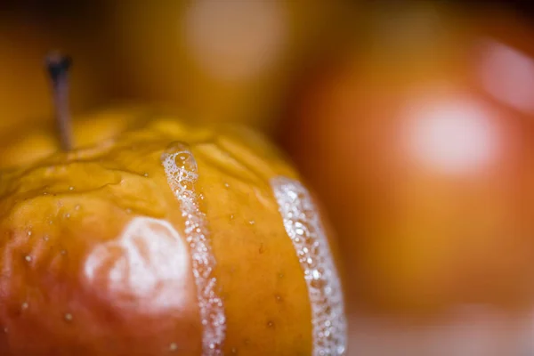 Baked Apples Oven Close Healthy Food — Stock Photo, Image