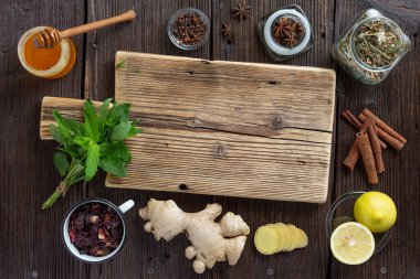 Eski bir tarife göre sağlık çayı tarifi. Alternatif bitkisel ilaçlarda kullanılan geleneksel Çin bitkileri. Bitkisel ilaçlar. Geleneksel tıp için eski tarifler.