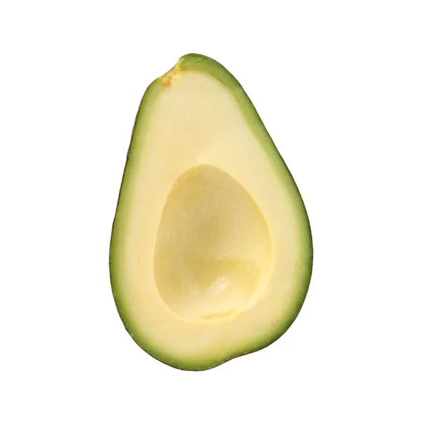 Avocado Cut Half Isolated White Background — Stock Photo, Image