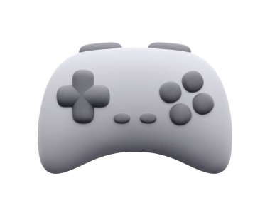 Oyun konsolu oyun alanı beyaz arkaplanda izole edildi. Vektör illüstrasyonu