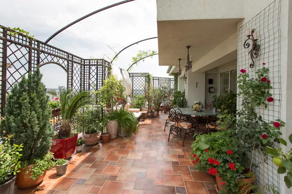 Giardino in terrazza — Foto Stock