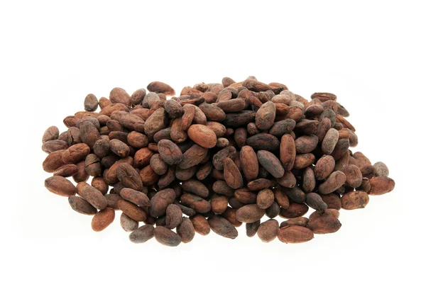 Haufen Kakaobohnen — Stockfoto