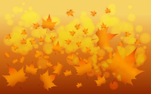 Hojas de otoño — Vector de stock